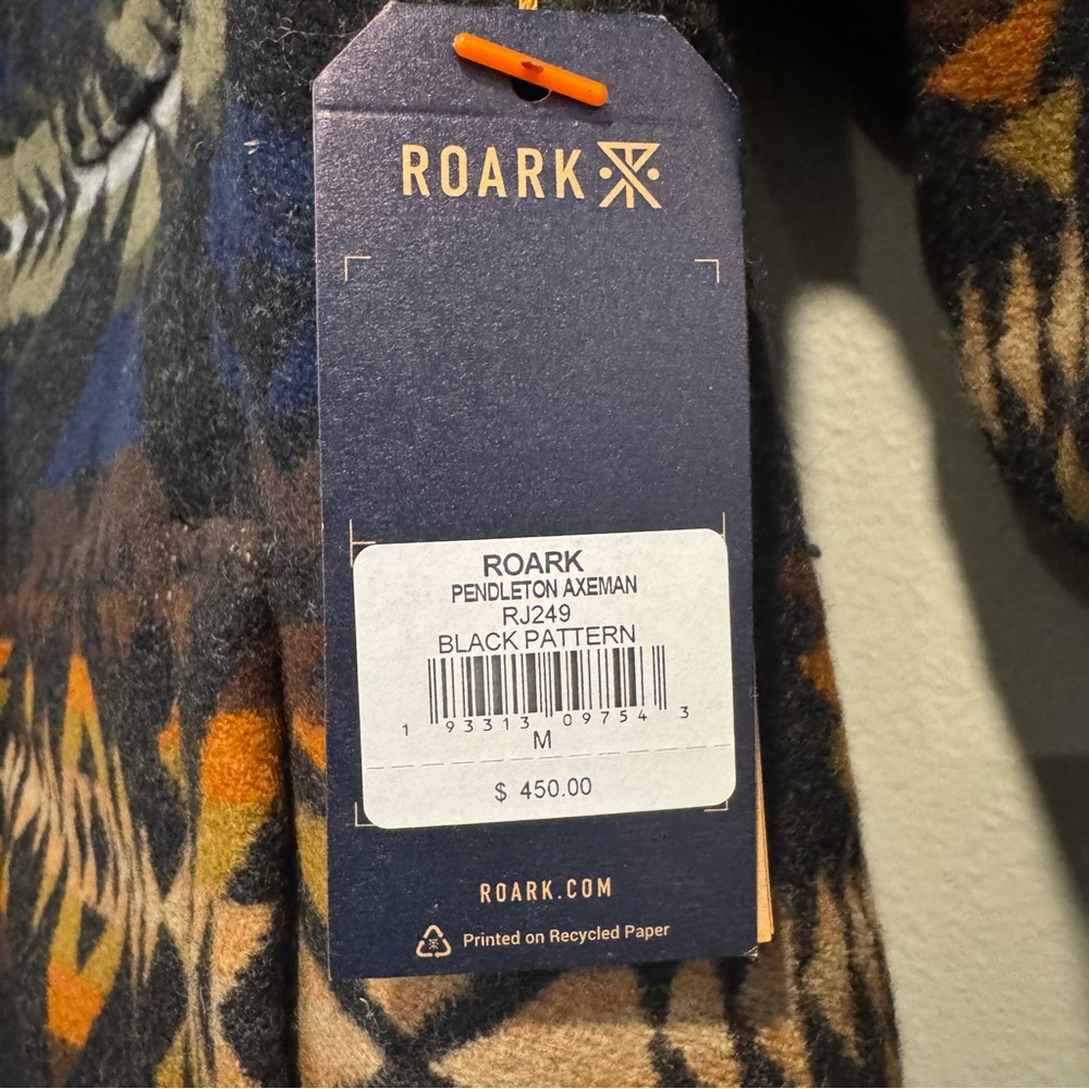 Roark Pendleton Axeman Wool Jacket Southwest Medi… - image 6